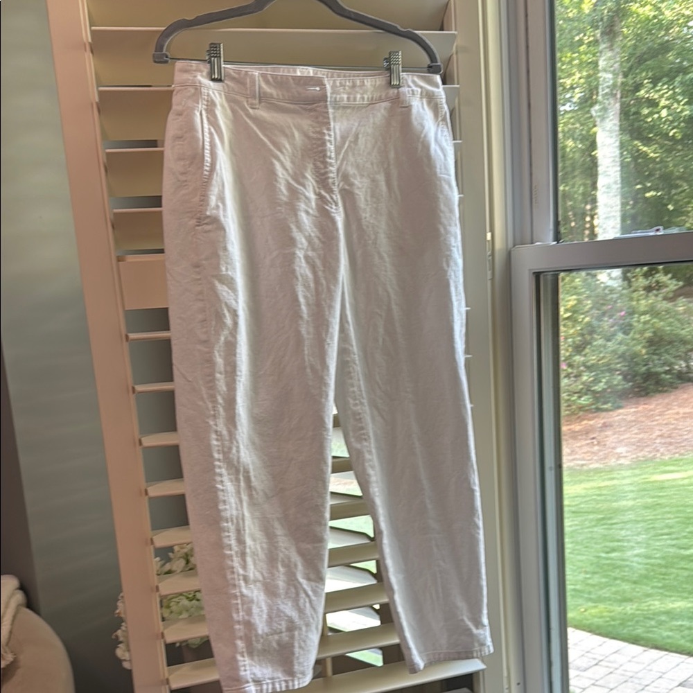 White Casual Pants